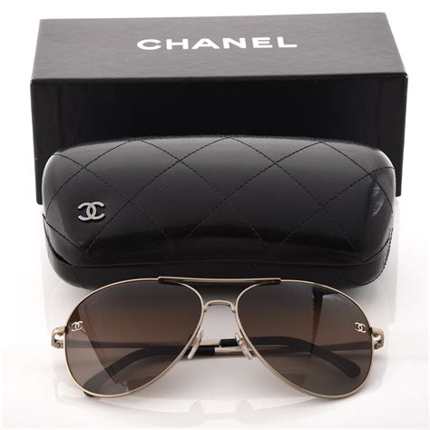 polarized chanel aviator sunglasses|Chanel sunglasses aviator style.